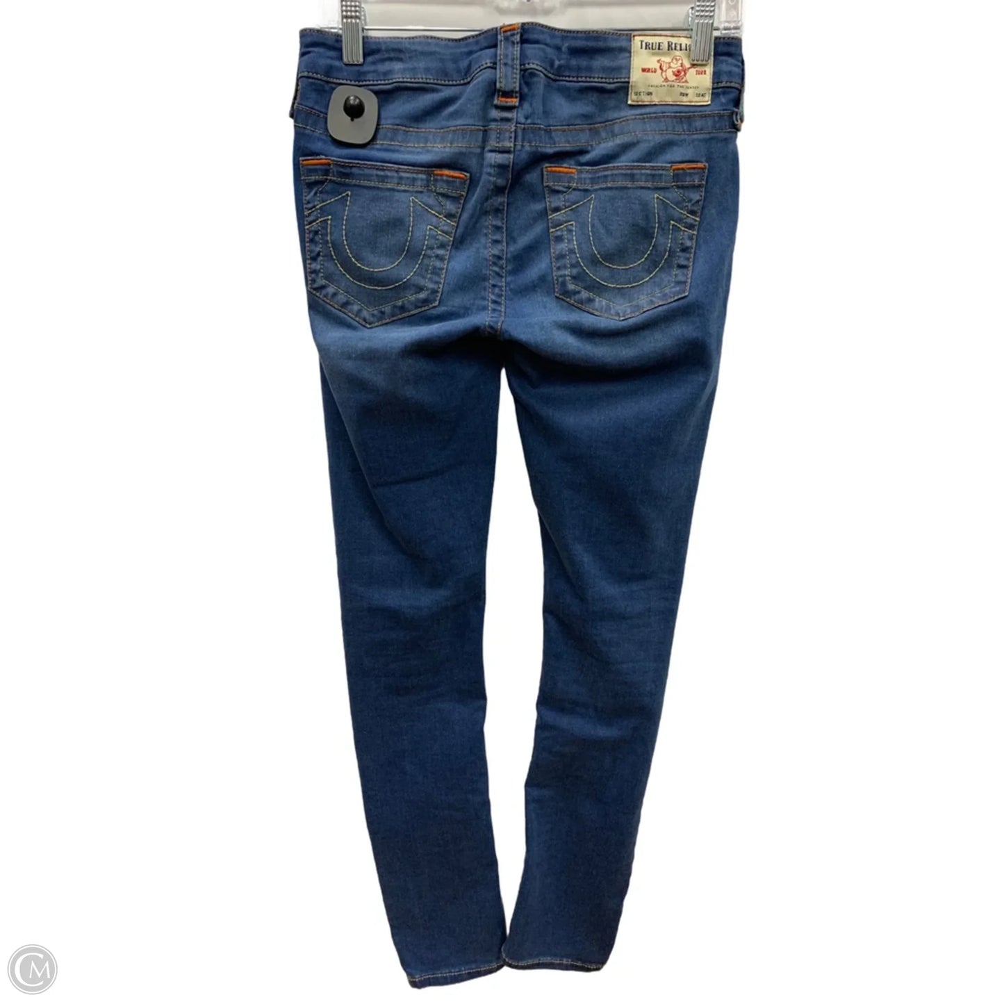 Jeans Skinny By True Religion In Blue Denim, Size: 28