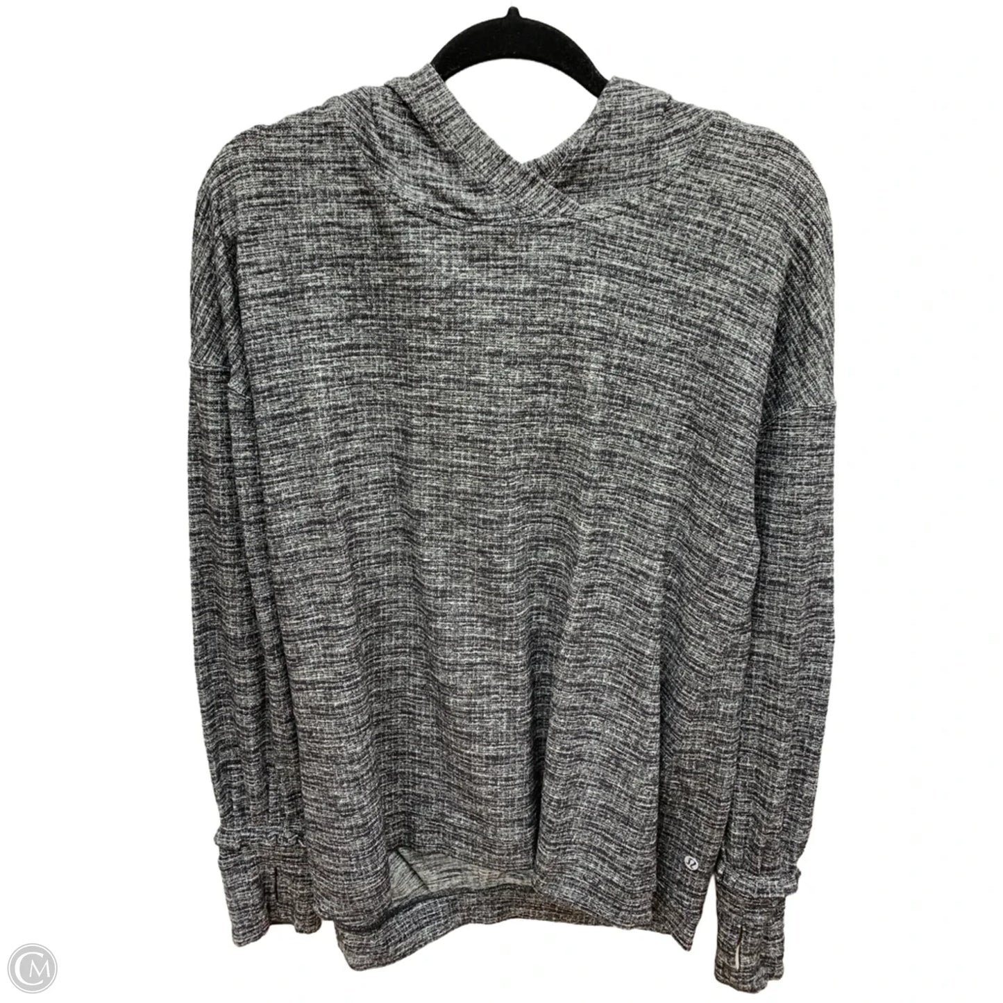 Athletic Sweatshirt Hoodie By Lululemon In Grey, Size: Xl