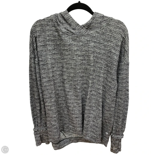 Athletic Sweatshirt Hoodie By Lululemon In Grey, Size: Xl