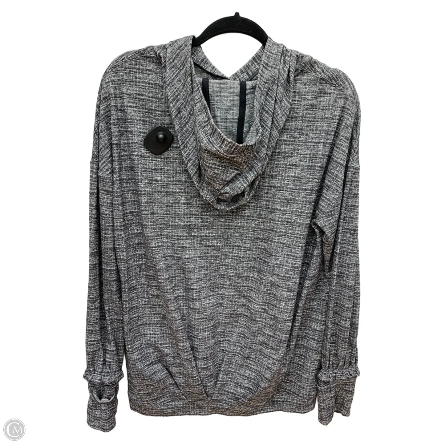 Athletic Sweatshirt Hoodie By Lululemon In Grey, Size: Xl