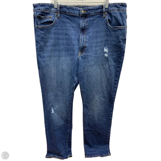 Jeans Flared By Arizona In Blue Denim, Size: 28