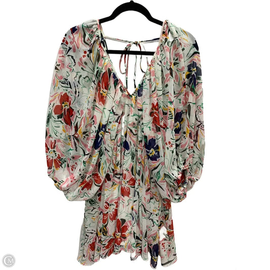 Dress Casual Midi By Socialite In Floral Print, Size: Xs