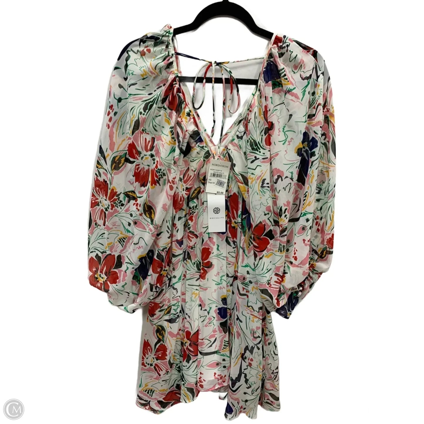 Dress Casual Midi By Socialite In Floral Print, Size: Xs