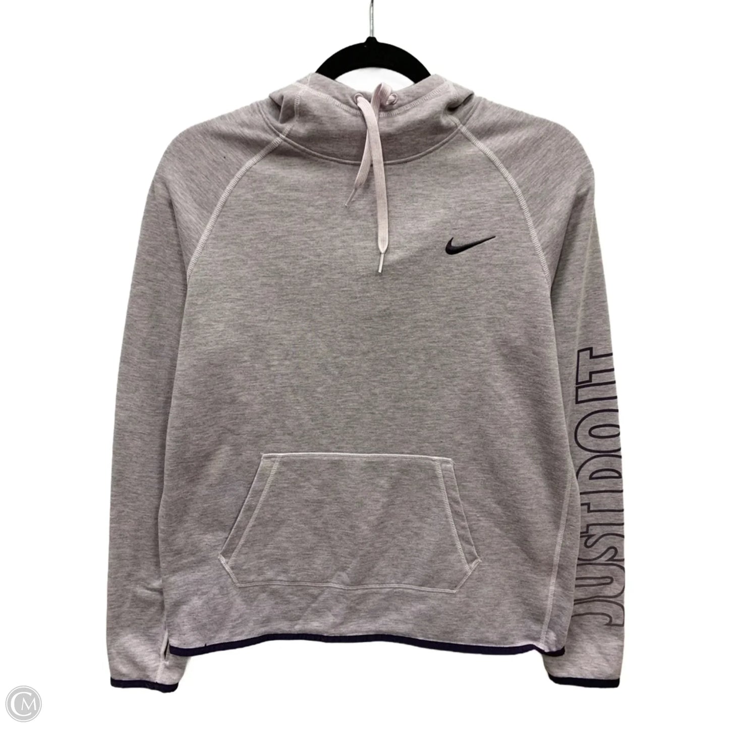 Athletic Sweatshirt Hoodie By Nike In Purple, Size: M