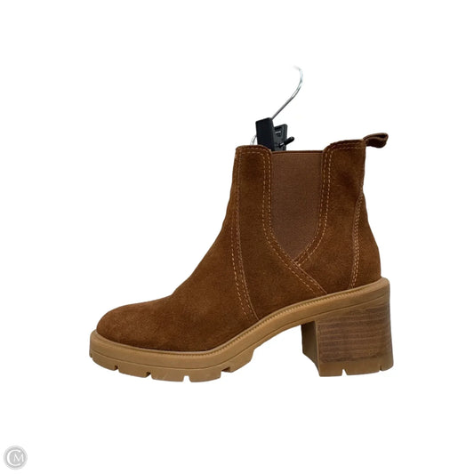Boots Ankle Heels By Lucky Brand In Brown, Size: 7