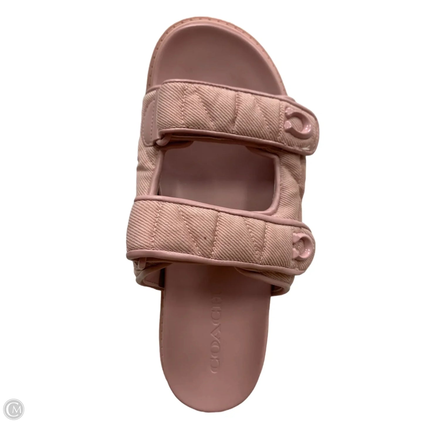 Sandals Designer By Coach In Pink, Size: 8