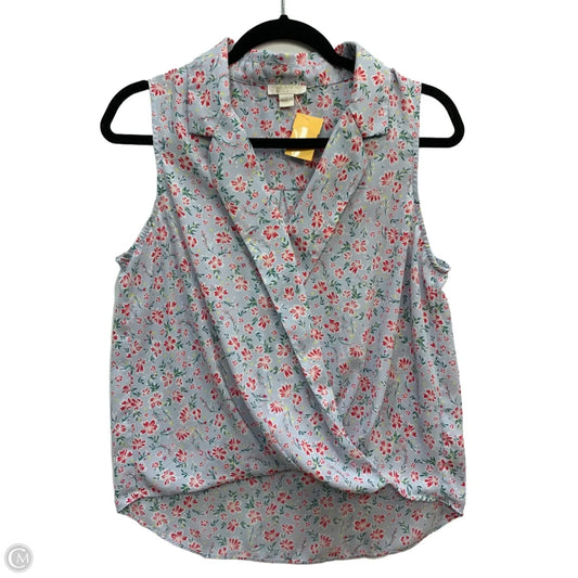 Top Sleeveless By Clothes Mentor In Blue & Pink, Size: S