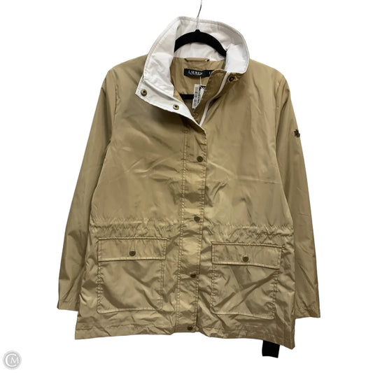 Jacket Windbreaker By Lauren By Ralph Lauren In Tan, Size: S