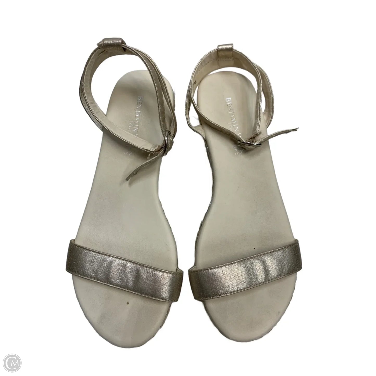 Sandals Flats By Clothes Mentor In Gold, Size: 6