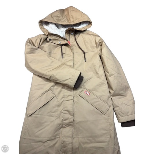 Coat Designer By Hunter In Tan, Size: Xs