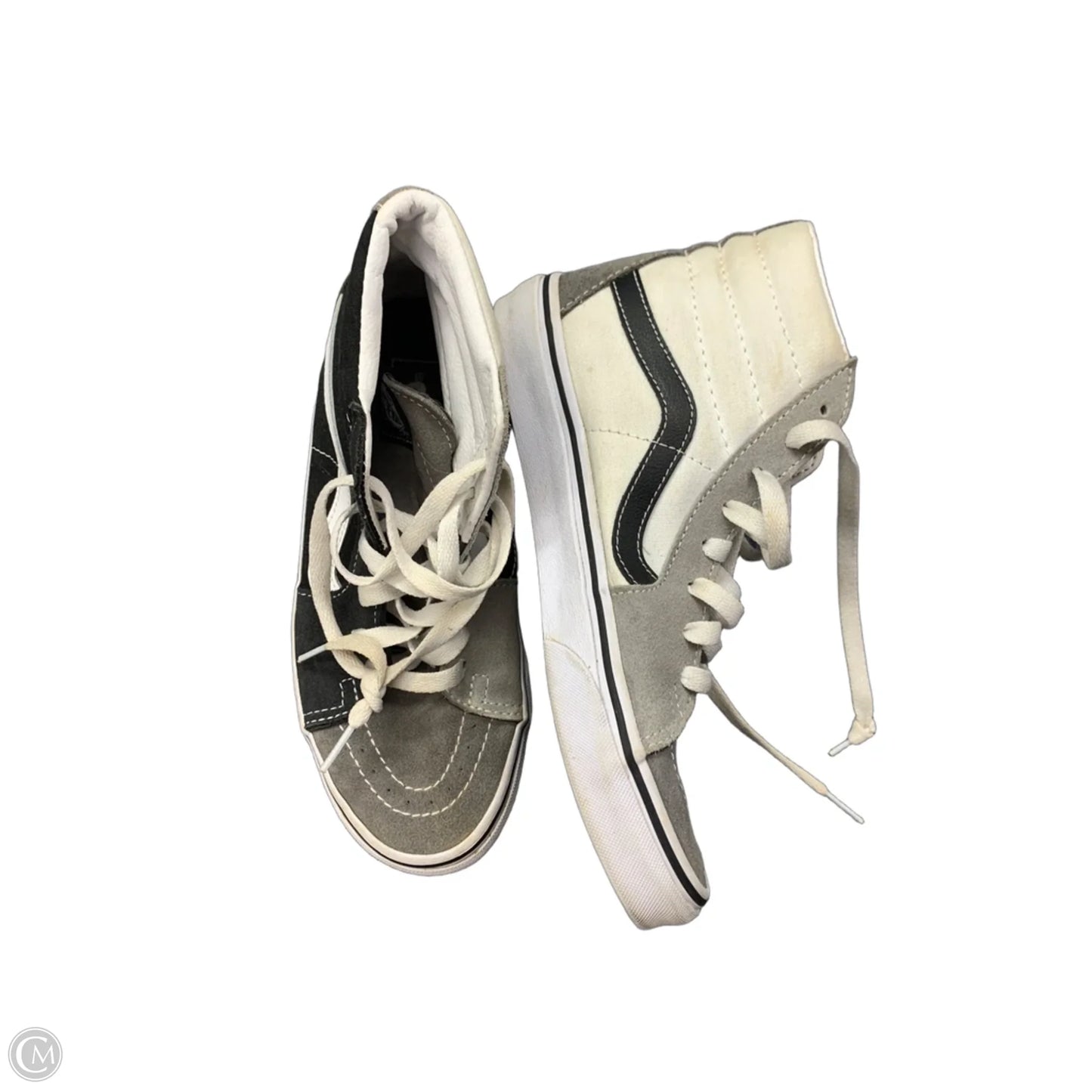 Shoes Sneakers By Vans In Black & Grey, Size: 7