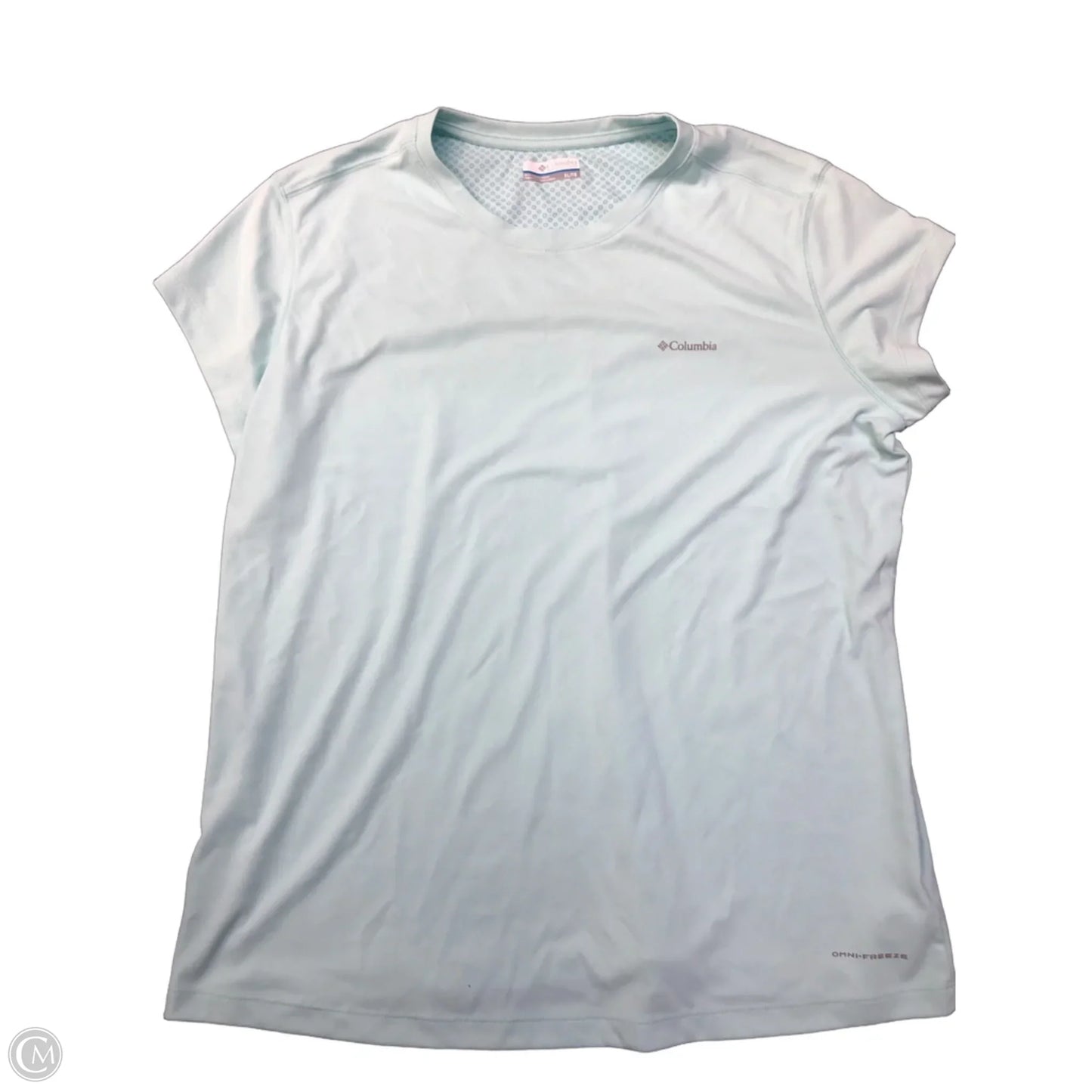 Athletic Top Short Sleeve By Columbia In Teal, Size: Xl