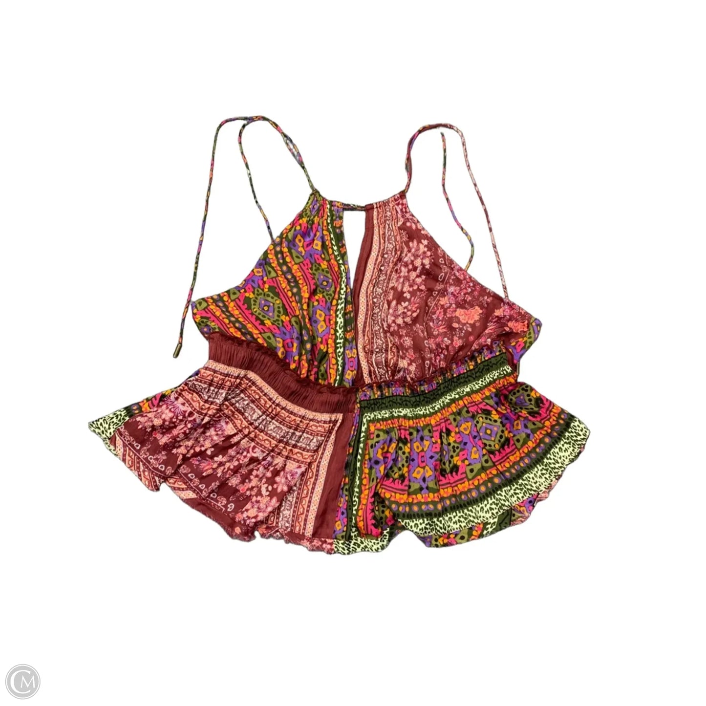 Tank Top By Free People In Maroon, Size: M