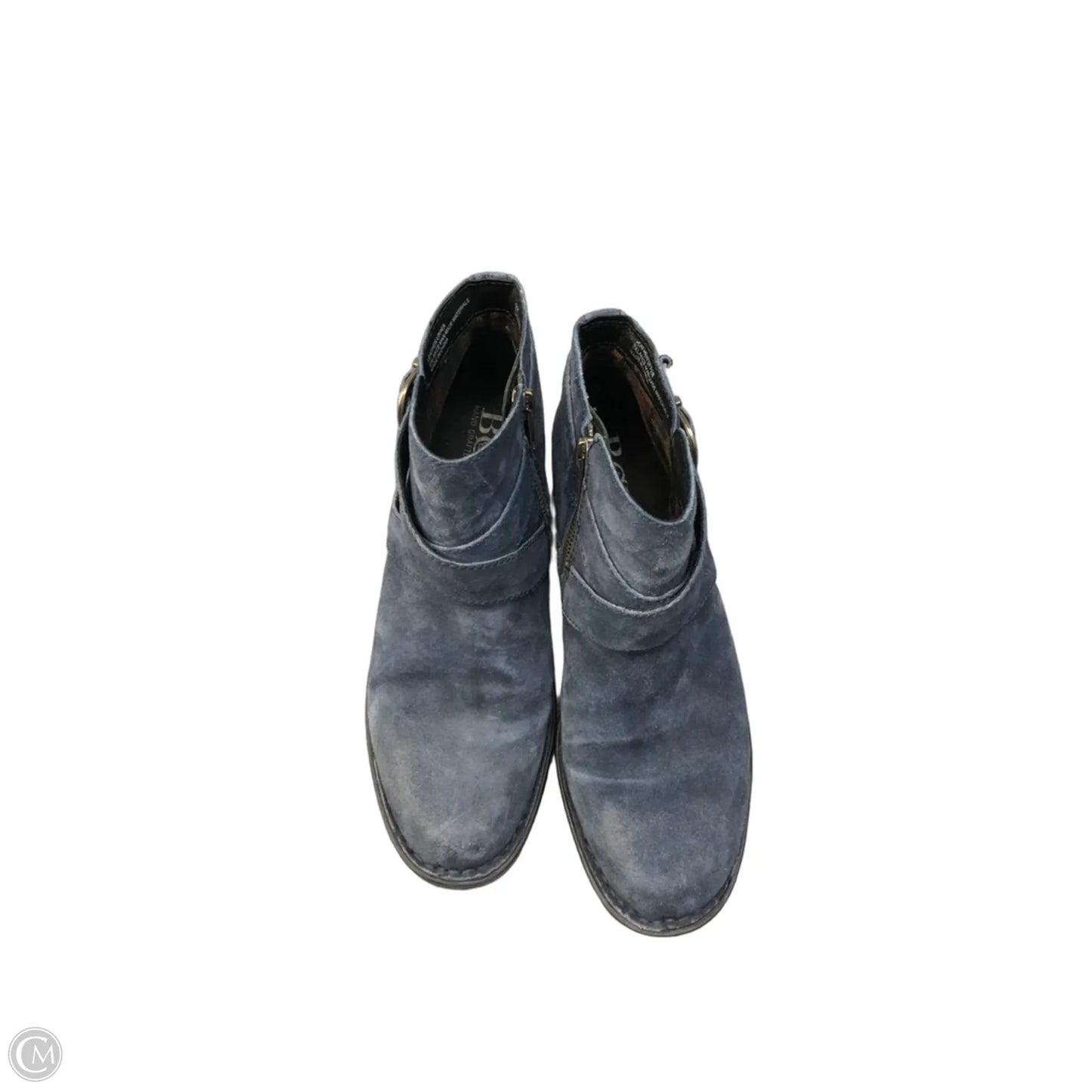 Boots Ankle Flats By Born In Navy, Size: 6