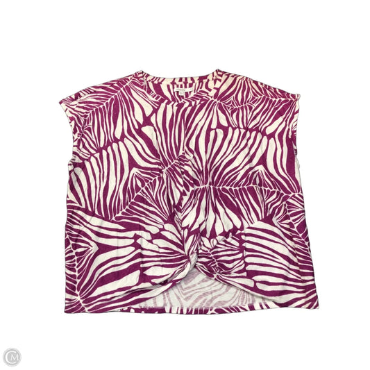 Tank Top By Chicos In Purple & White, Size: Xl
