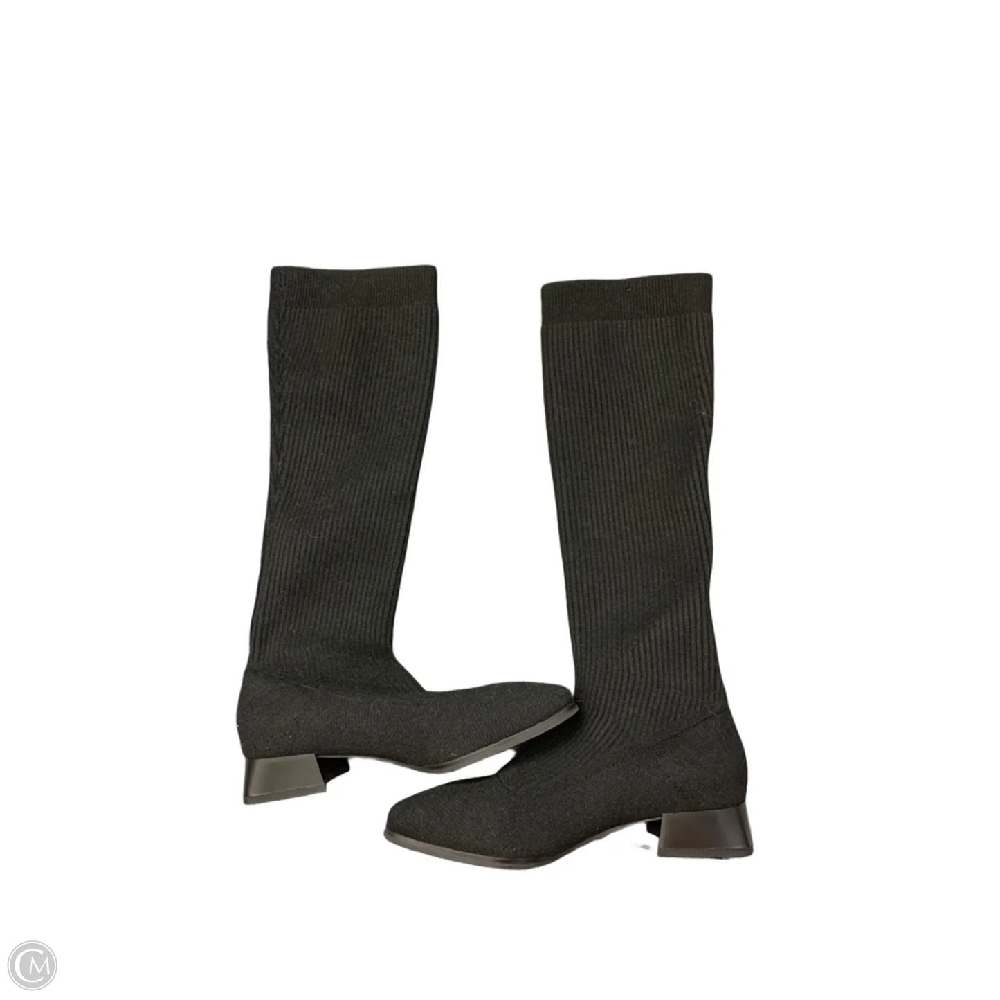 Boots Mid-calf Flats By Vivaia In Black, Size: 6.5