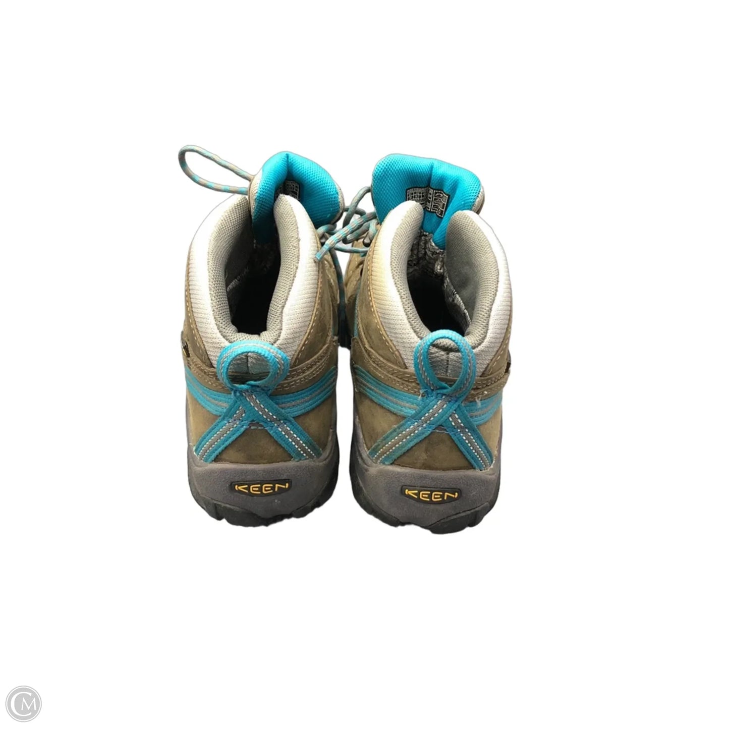 Boots Hiking By Keen In Blue & Brown, Size: 8.5