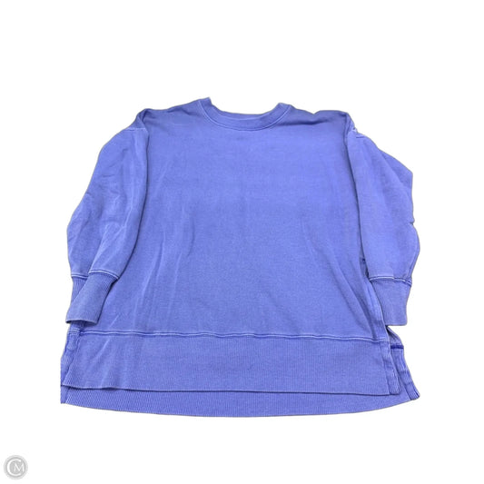 Sweatshirt Collar By Aerie In Blue, Size: M