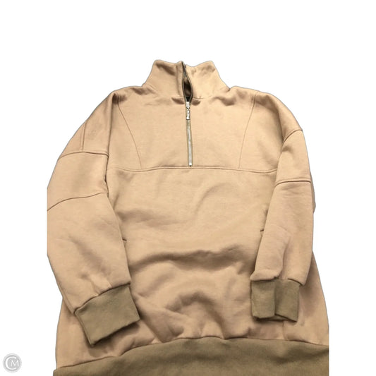 Sweatshirt Collar By Zesica In Tan, Size: S