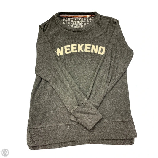 Sweatshirt Crewneck By Cmc In Grey, Size: M