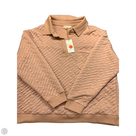 Sweatshirt Collar By New In In Pink, Size: 1x