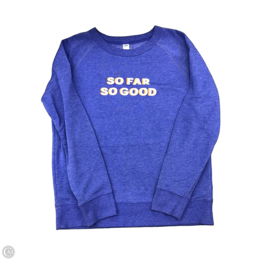 Sweatshirt Crewneck By Old Navy In Purple, Size: S