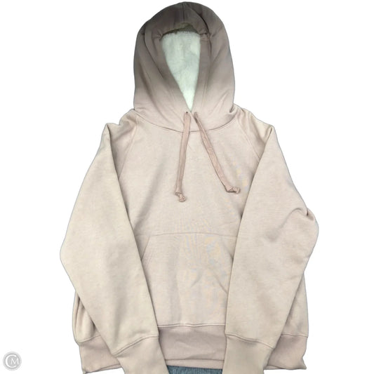 Sweatshirt Hoodie By Old Navy In Pink & White, Size: M