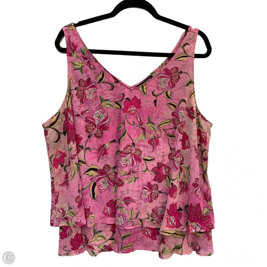 Tank Top By Lane Bryant In Pink, Size: 2x