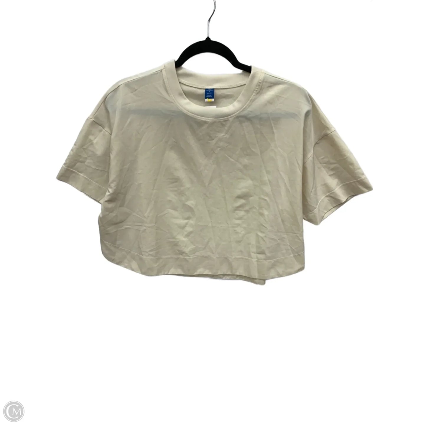 Athletic Top Short Sleeve By Old Navy In Tan, Size: S