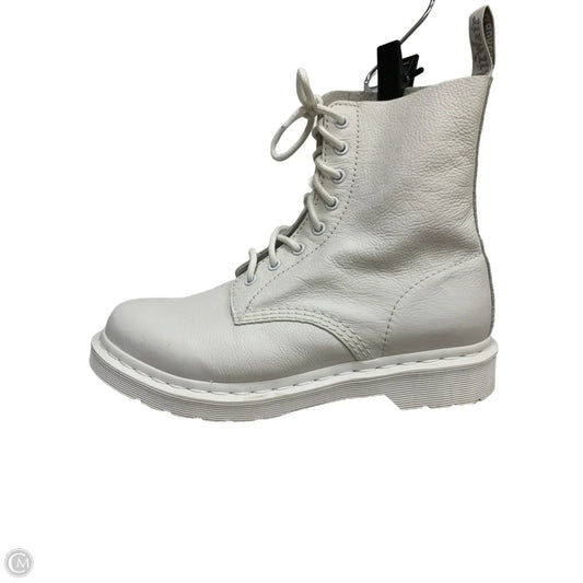 Boots Combat By Dr Martens In White, Size: 9