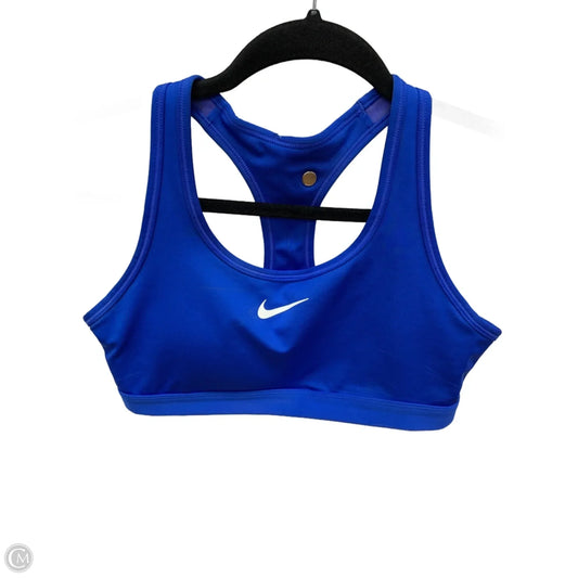Athletic Bra By Nike In Blue, Size: L