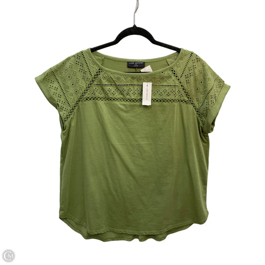 Top Short Sleeve By Lane Bryant In Green, Size: L