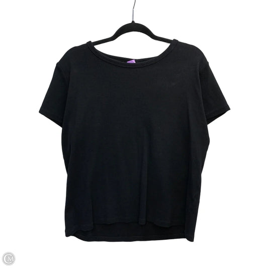 Top Short Sleeve Basic By H&m In Black, Size: Xxl