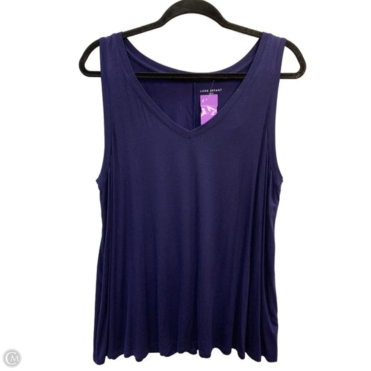 Top Sleeveless By Lane Bryant In Blue, Size: 14