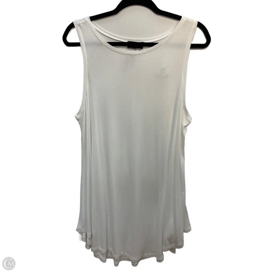 Top Sleeveless By Lane Bryant In White, Size: 14