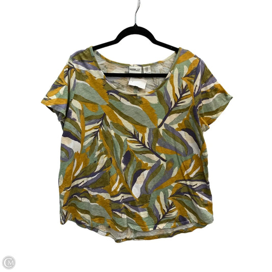 Top Short Sleeve By Rachel Zoe In Multi-colored, Size: 1x