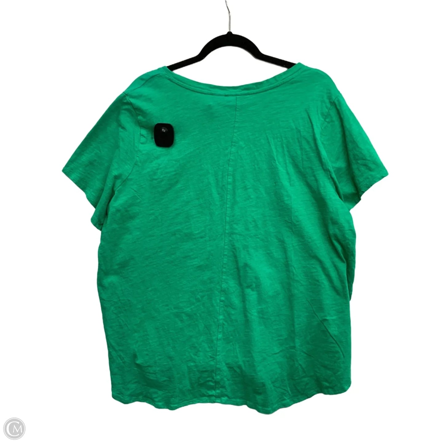 Top Short Sleeve Basic By Tahari In Green, Size: 3x