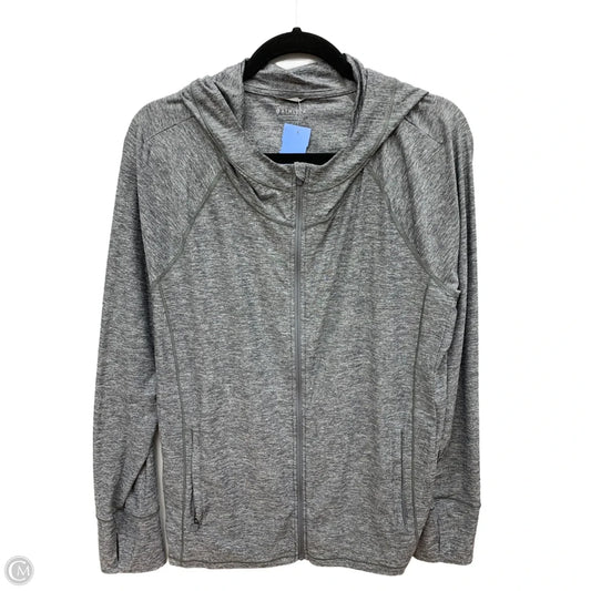 Athletic Jacket By Athleta In Grey, Size: Xl