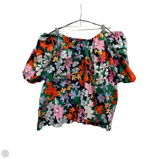 Top Short Sleeve By Old Navy In Multi-colored, Size: 4x