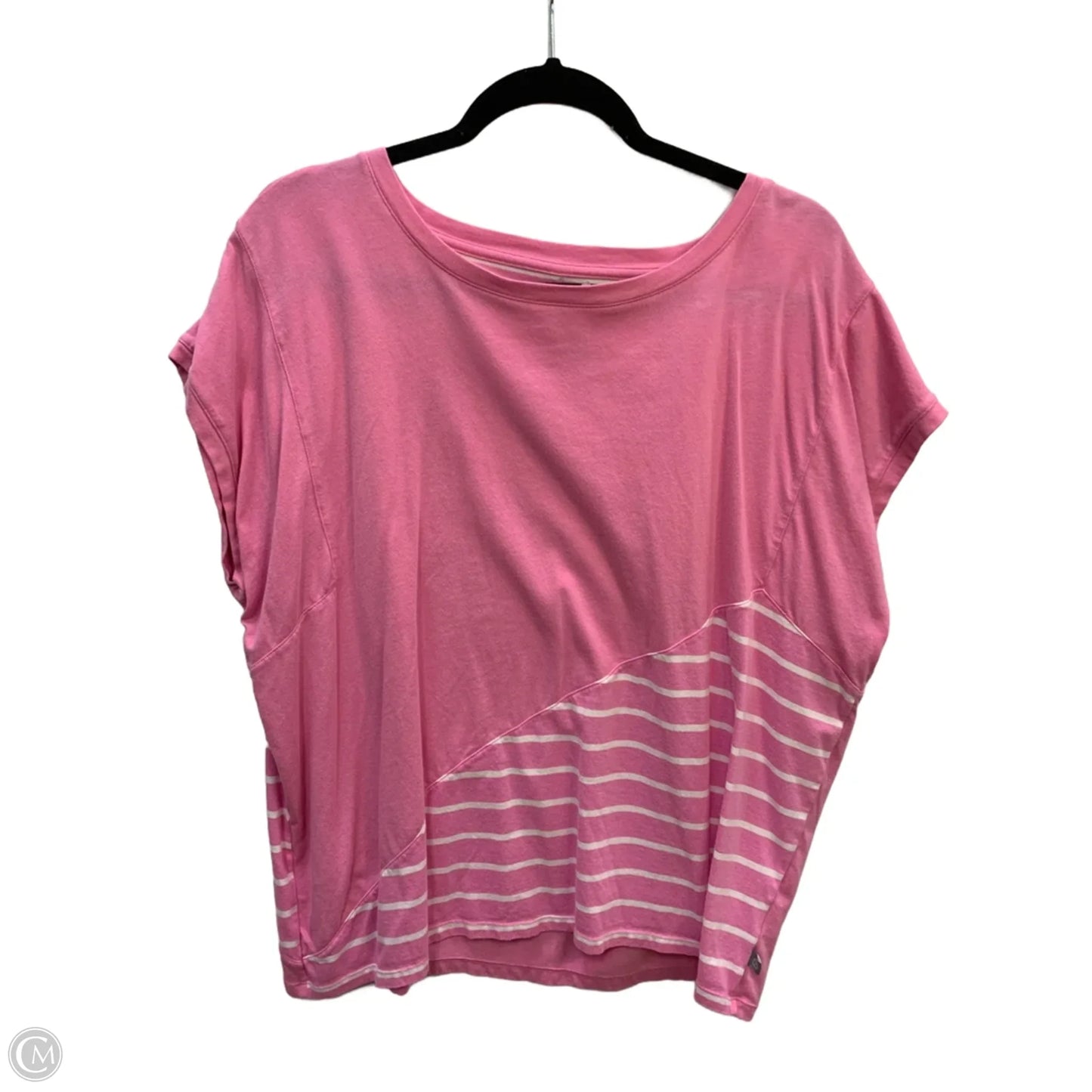 Top Short Sleeve Basic By Talbots In Pink, Size: 1x