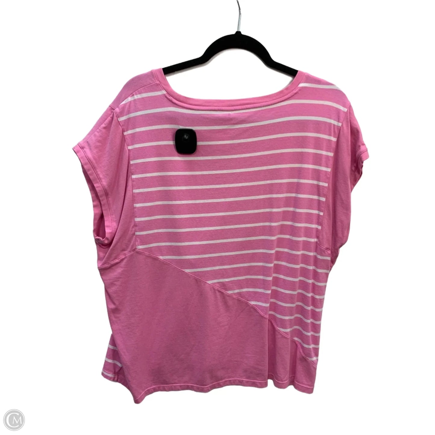 Top Short Sleeve Basic By Talbots In Pink, Size: 1x