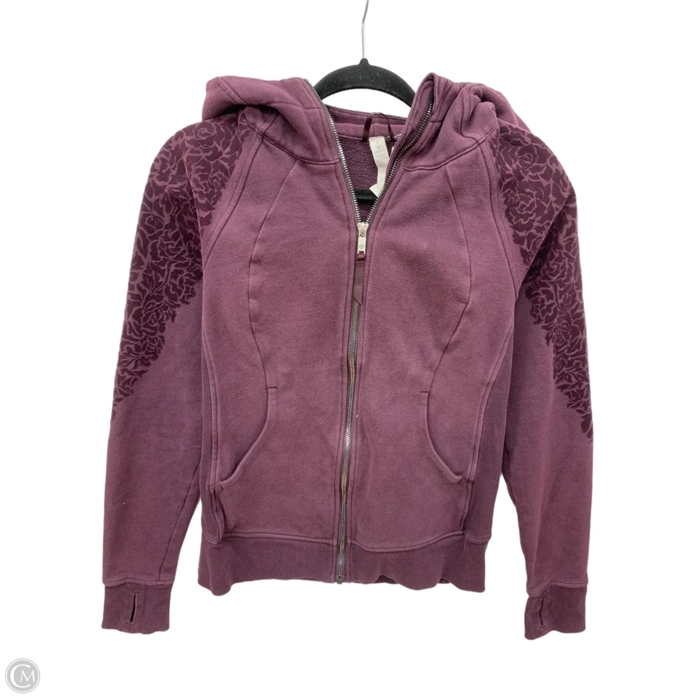 Athletic Jacket By Lululemon In Purple, Size: 6