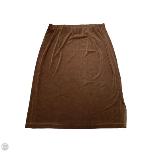 Skirt Midi By Citiknits In Brown, Size: S