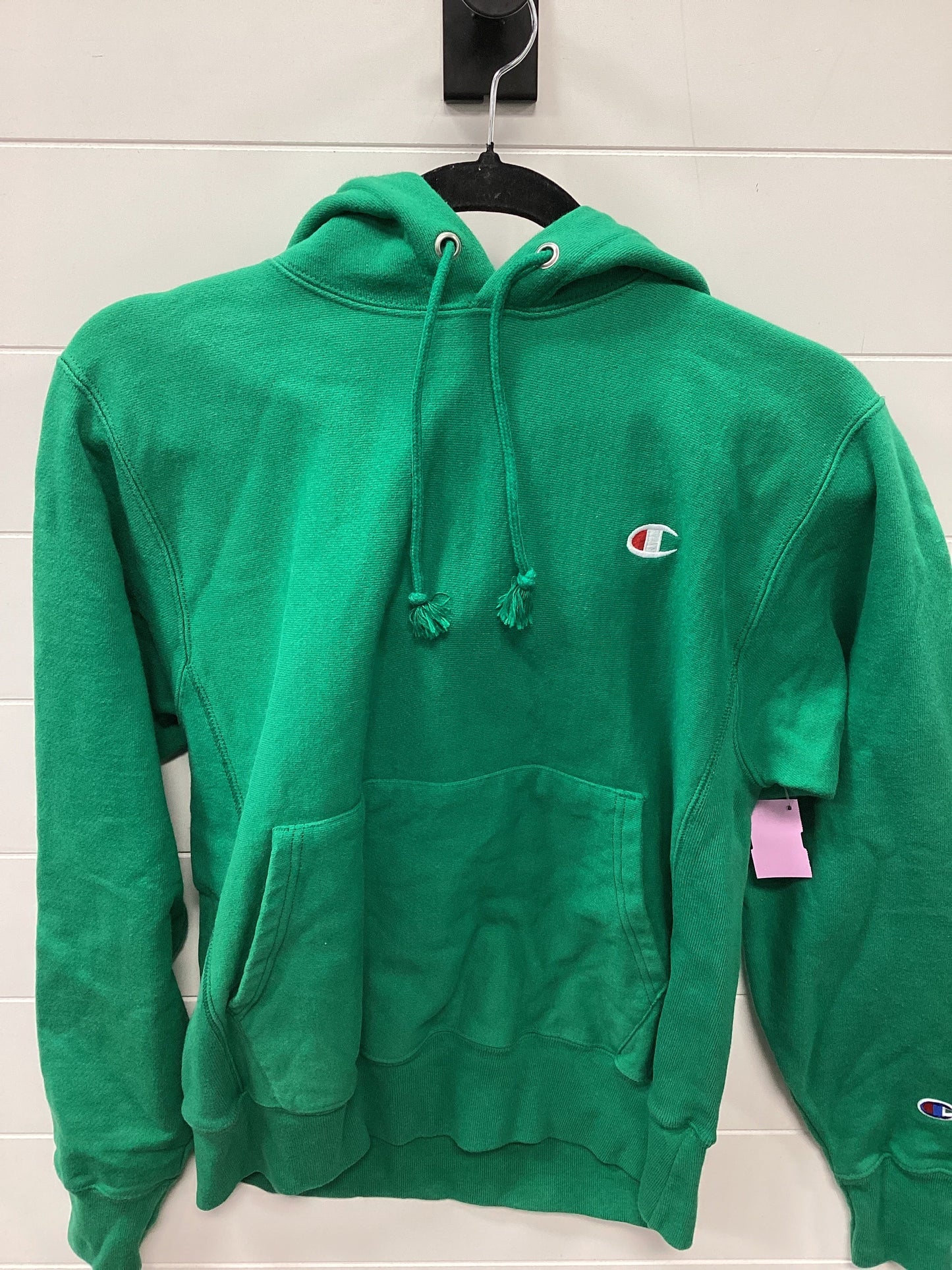 Sweatshirt Hoodie By Champion In Green, Size:S
