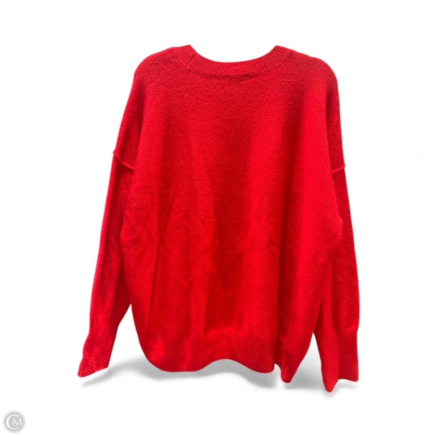 Sweater By Vince Camuto In Red & White, Size: L