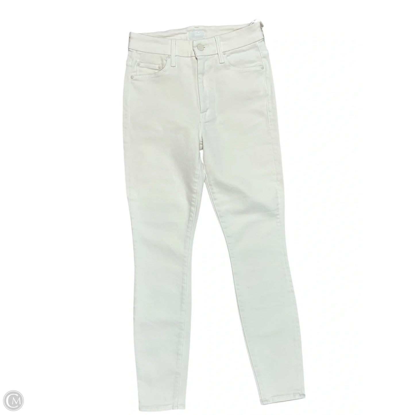 Jeans Skinny By Mother In Cream Denim, Size: 4