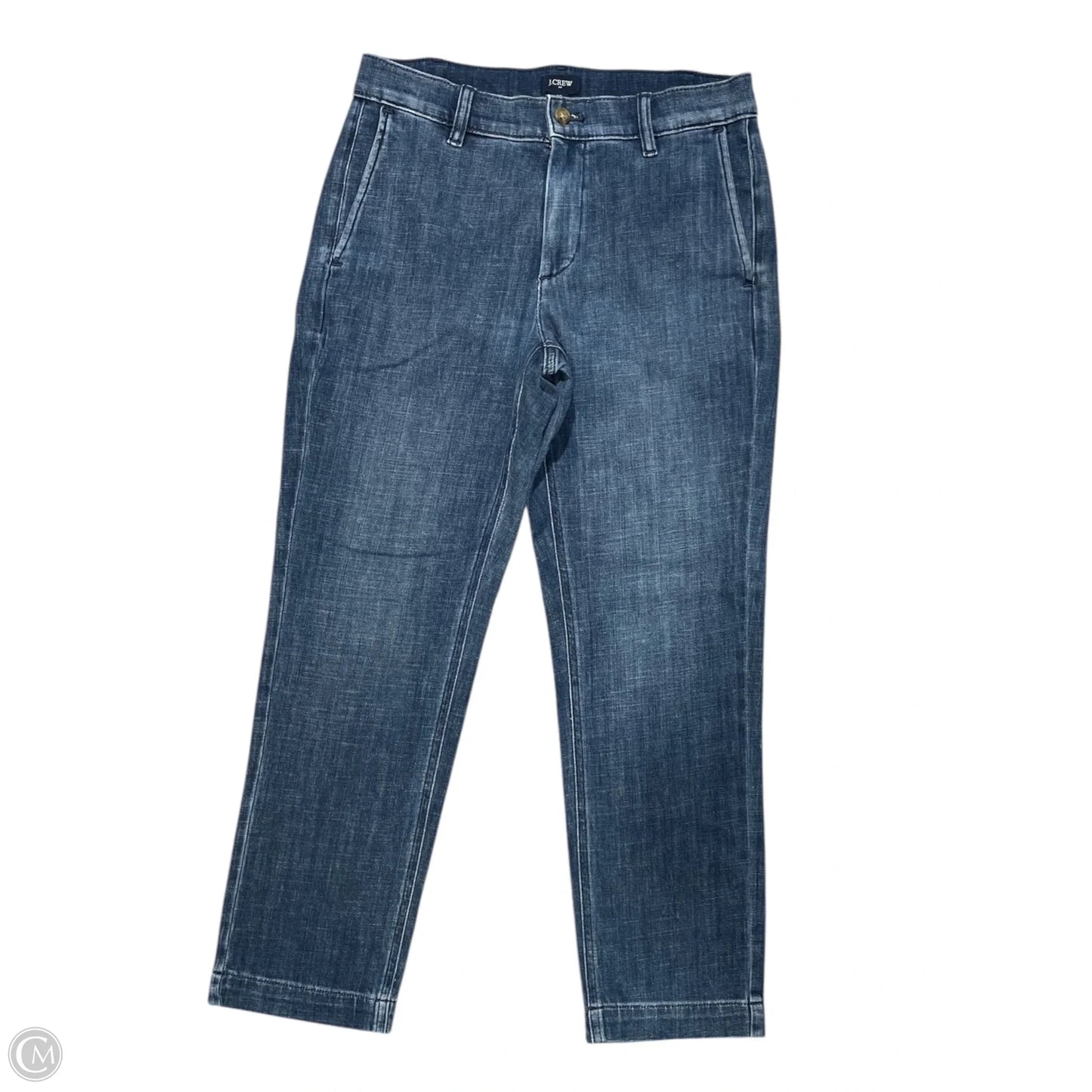 Jeans Straight By J. Crew In Blue Denim, Size: 4
