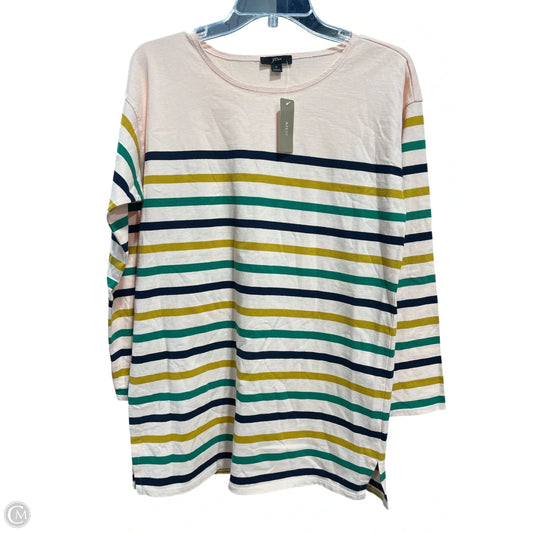 Top Long Sleeve By J. Crew In Striped Pattern, Size: S