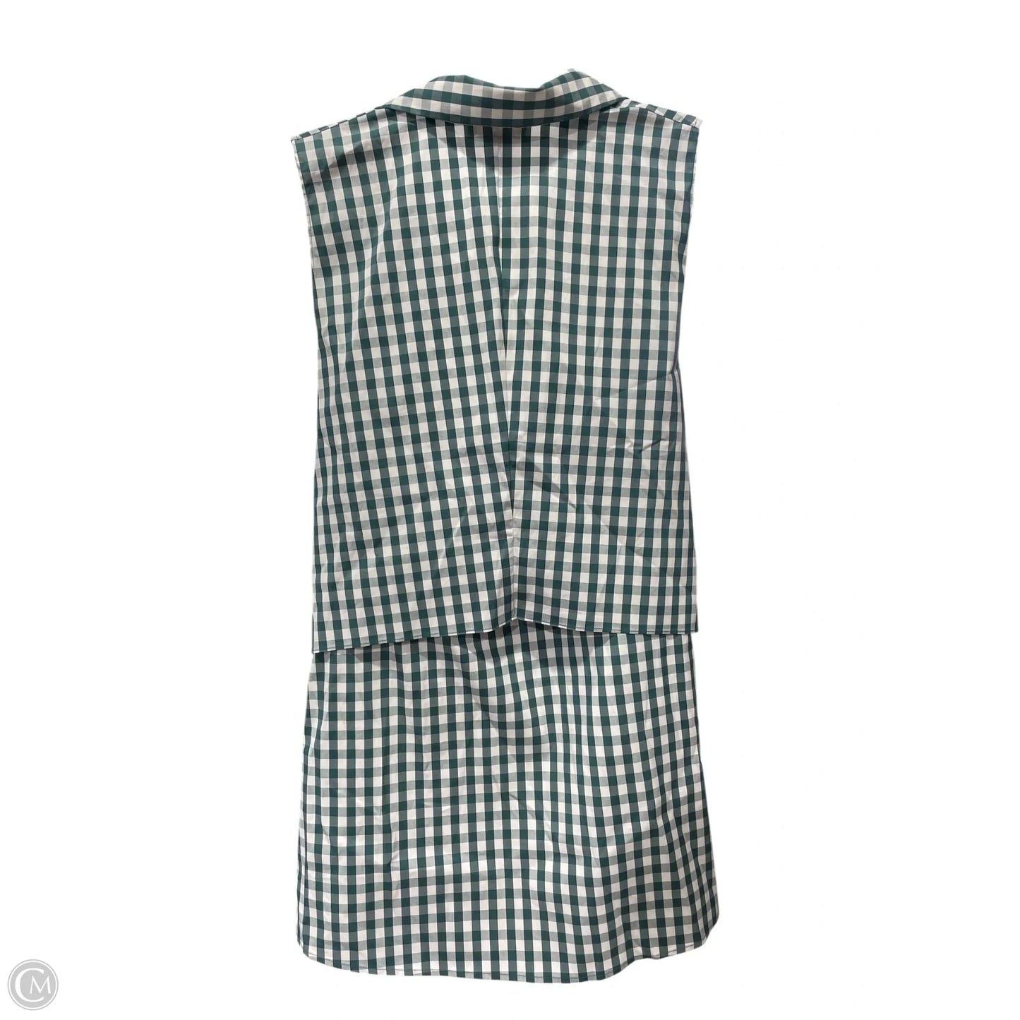 Tunic Sleeveless Designer By Lafayette 148 In Plaid Pattern, Size: S