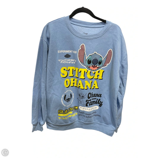 Sweatshirt Crewneck By Disney Store In Blue, Size: 2x